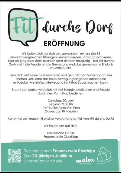 Fit durchs Dorf Fit durchs Dorf